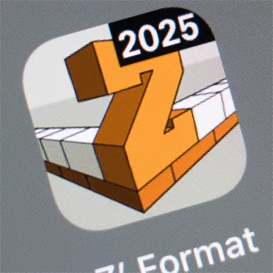 App-Icon: Versal Z in der Eckausbildung eines Mauerwerks