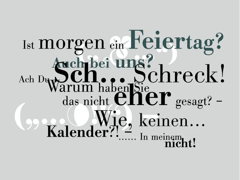 Grafik: Typobild (klassizistische Antiqua) mit Schmuckelementen